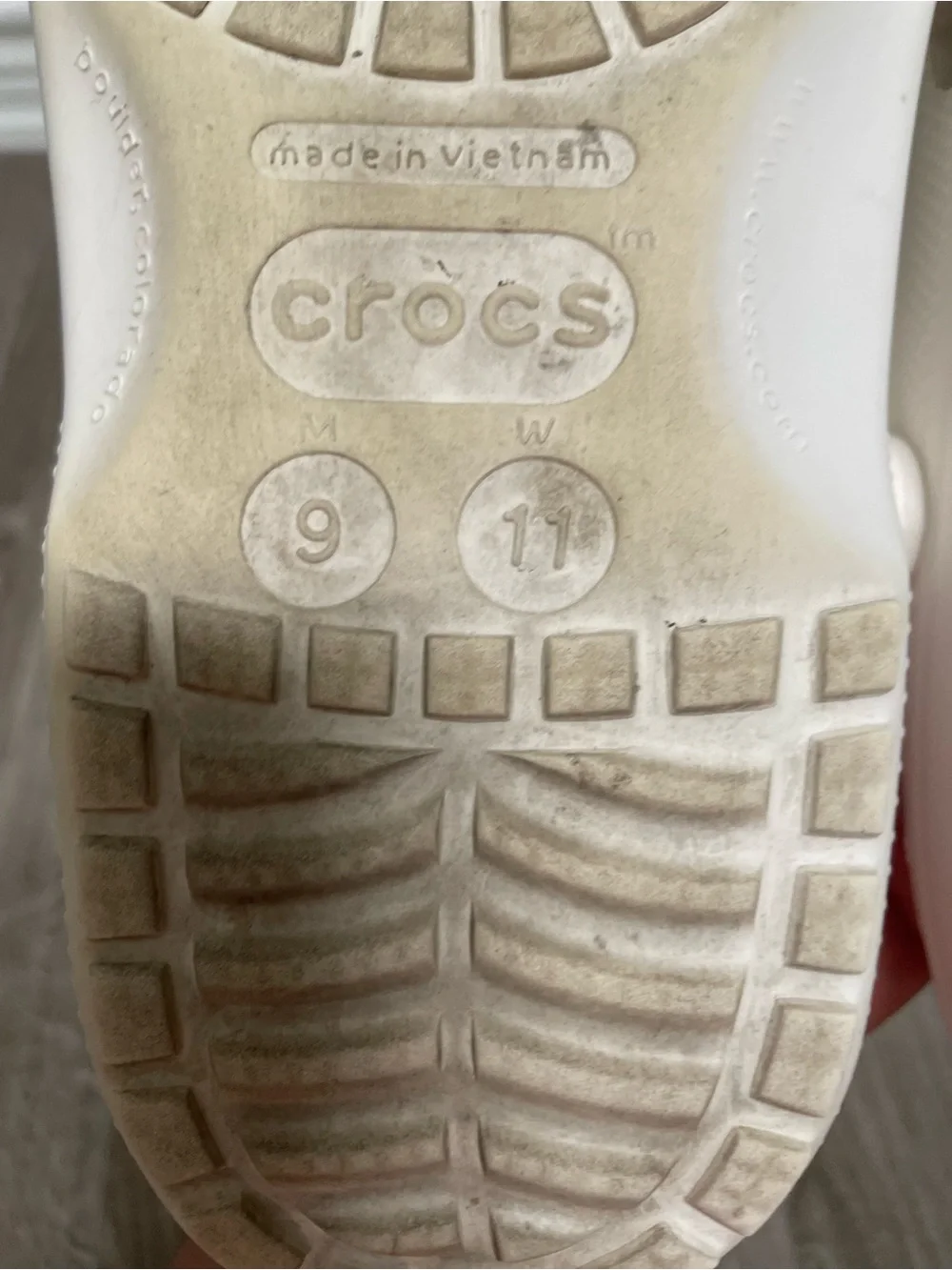 Classic Crocs Unisex Slip‎ on Clogs Adult White Women’s-11 Men’s-9